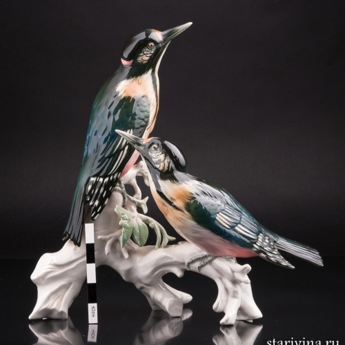 Два пестрых дятла, Karl Ens, Германия, 1950 гг