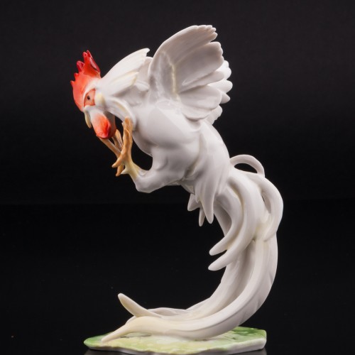 Петушиный бой, парные статуэтки, Hutschenreuther, Германия, 1970 гг