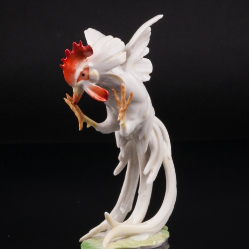 Петушиный бой, парные статуэтки, Hutschenreuther, Германия, 1970 гг