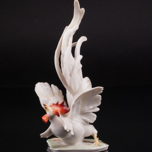 Петушиный бой, парные статуэтки, Hutschenreuther, Германия, 1970 гг