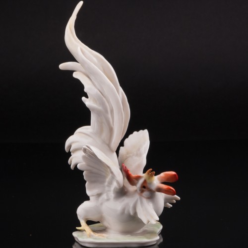 Петушиный бой, парные статуэтки, Hutschenreuther, Германия, 1970 гг