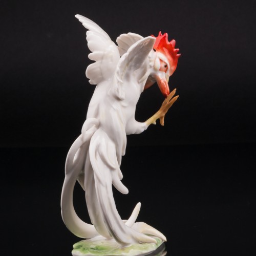 Петушиный бой, парные статуэтки, Hutschenreuther, Германия, 1970 гг