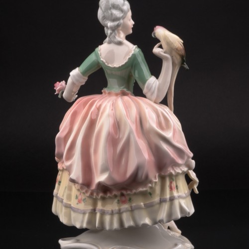 Дама с попугаем, Karl Ens, Германия, 1920-30 гг