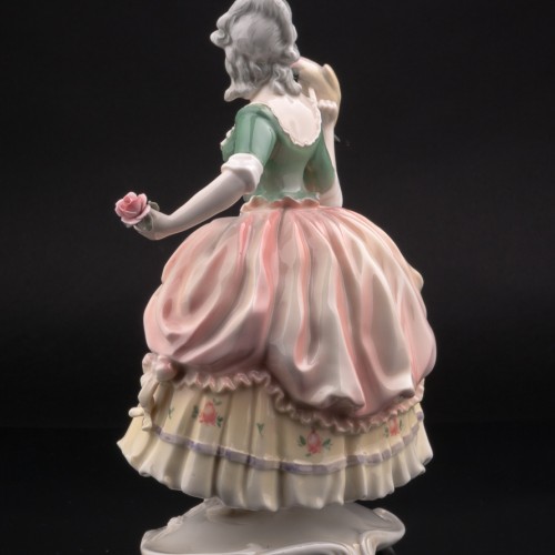 Дама с попугаем, Karl Ens, Германия, 1920-30 гг