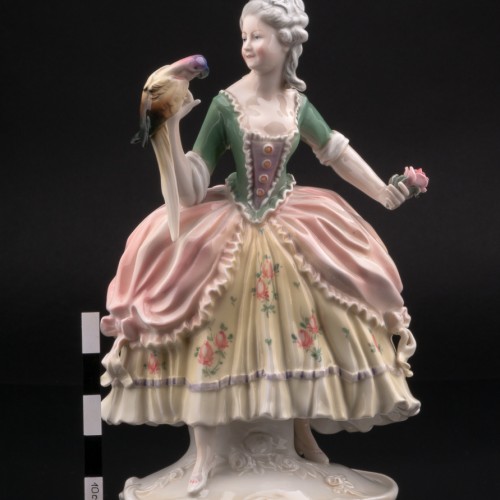 Дама с попугаем, Karl Ens, Германия, 1920-30 гг