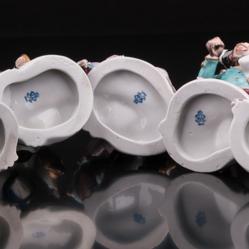 Обезьяний оркестр, 7 фигур, Volkstedt, Германия, сер. 20 в