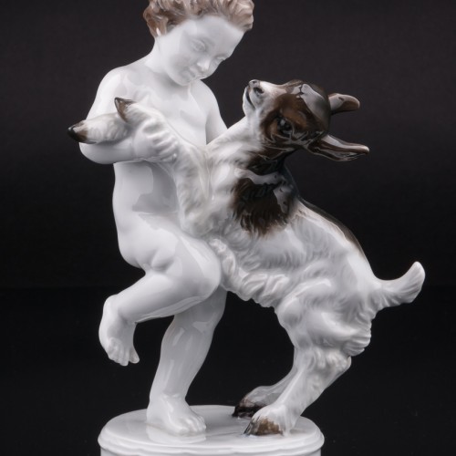 Путти, играющий с козленком, Rosenthal, Германия, 1960 гг
