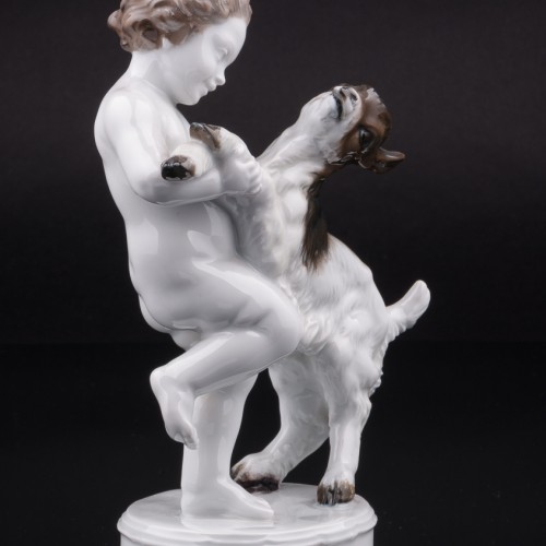 Путти, играющий с козленком, Rosenthal, Германия, 1960 гг