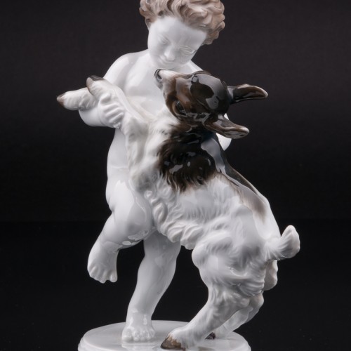 Путти, играющий с козленком, Rosenthal, Германия, 1960 гг