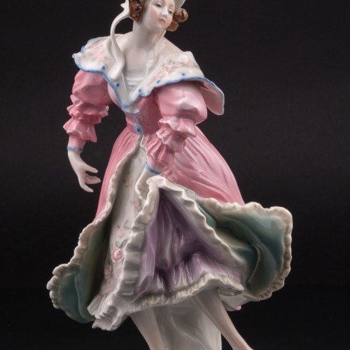 Девушка в розовом платье, Karl Ens, Германия, 1920-30 гг