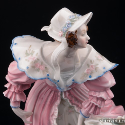 Девушка в розовом платье, Karl Ens, Германия, 1920-30 гг