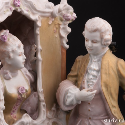 Портшез, Royal Dux, Чехия, 1900-18 гг