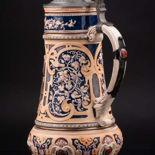 Кувшин Сцена в таверне, 3,5л, Marzi & Remy, Германия, 1890-94 гг