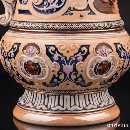 Кувшин Сцена в таверне, 3,5л, Marzi & Remy, Германия, 1890-94 гг