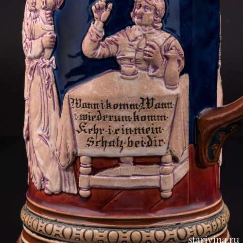 Кружка 1 л, Hauber & Reuther, Германия, 1898 г