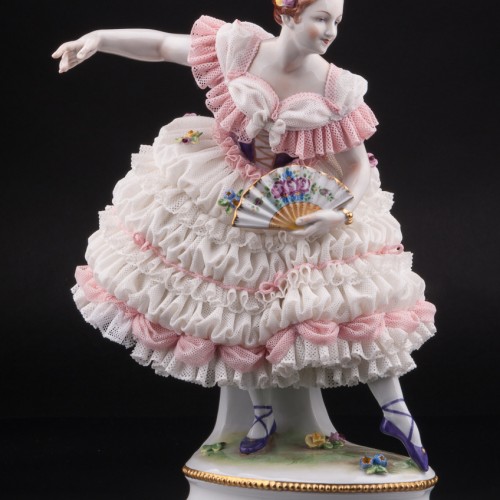 Фанни Эльслер, кружевная, Volkstedt, Германия, вт. пол. 20 в