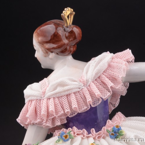 Фанни Эльслер, кружевная, Volkstedt, Германия, вт. пол. 20 в