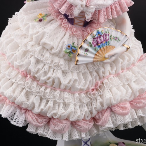 Фанни Эльслер, кружевная, Volkstedt, Германия, вт. пол. 20 в