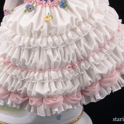 Фанни Эльслер, кружевная, Volkstedt, Германия, вт. пол. 20 в