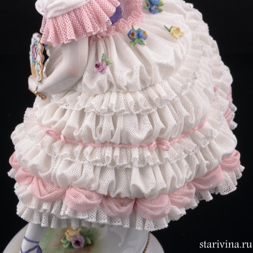 Фанни Эльслер, кружевная, Volkstedt, Германия, вт. пол. 20 в