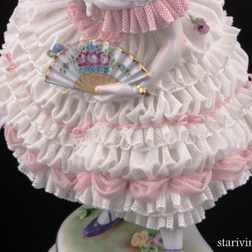 Фанни Эльслер, кружевная, Volkstedt, Германия, вт. пол. 20 в