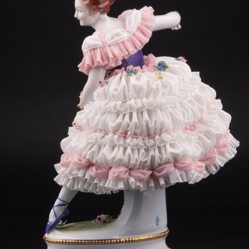 Фанни Эльслер, кружевная, Volkstedt, Германия, вт. пол. 20 в