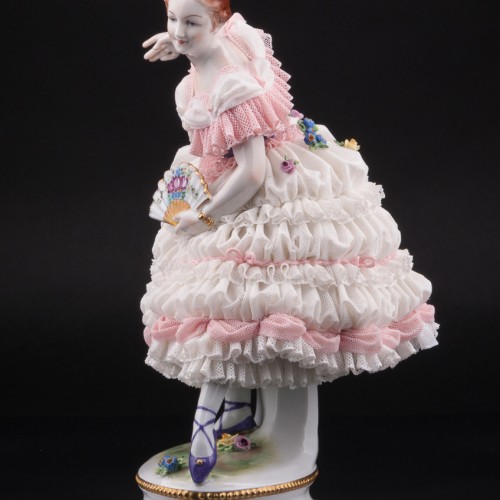 Фанни Эльслер, кружевная, Volkstedt, Германия, вт. пол. 20 в