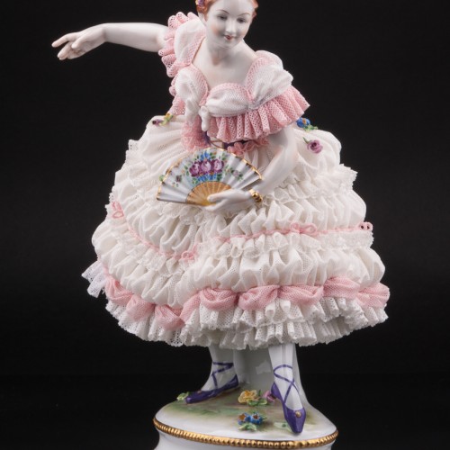 Фанни Эльслер, кружевная, Volkstedt, Германия, вт. пол. 20 в