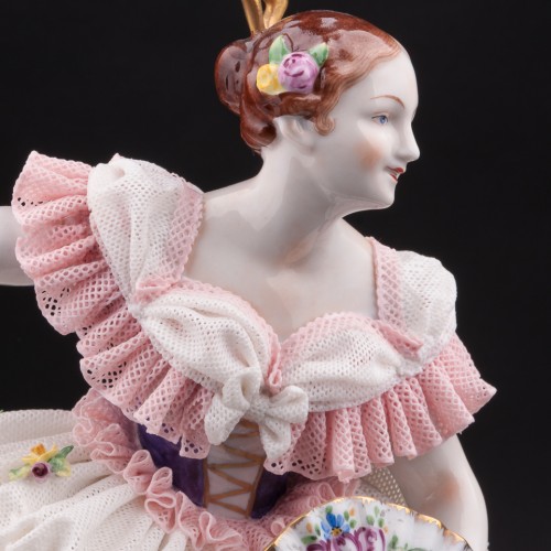 Фанни Эльслер, кружевная, Volkstedt, Германия, вт. пол. 20 в