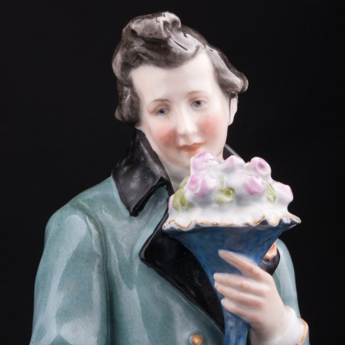 Романтическая пара с письмами и цветами, Karl Ens, Германия, 1930-40 гг