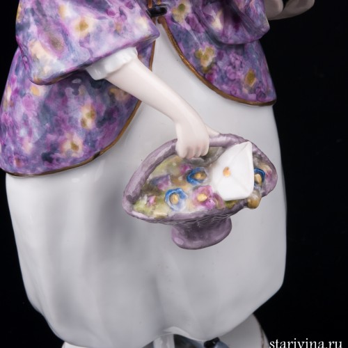 Романтическая пара с письмами и цветами, Karl Ens, Германия, 1930-40 гг