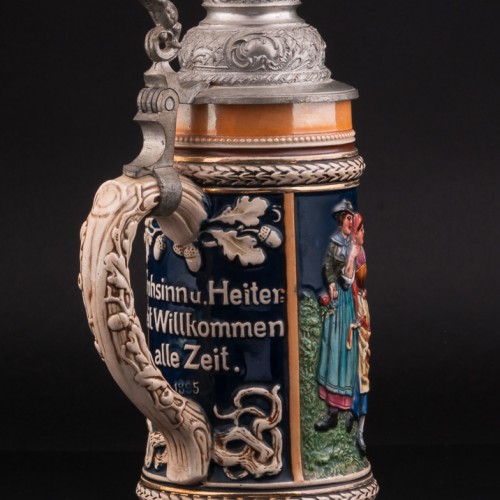 Сельская сцена, кружка 1/2 л, Marzi & Remy, Германия, 1900 гг