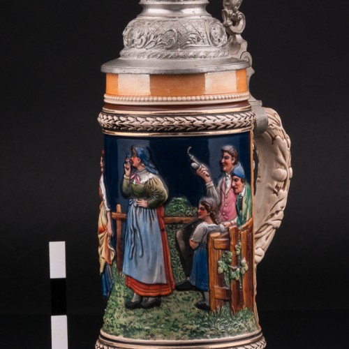 Сельская сцена, кружка 1/2 л, Marzi & Remy, Германия, 1900 гг