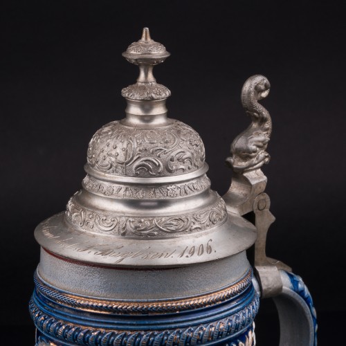 Альпийские мотивы, кружка 1л, Marzi & Remy, Германия, 1905 г