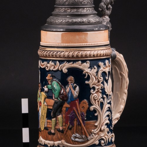 Сцена в таверне, кружка 1л, Marzi & Remy, Германия, 1900 гг