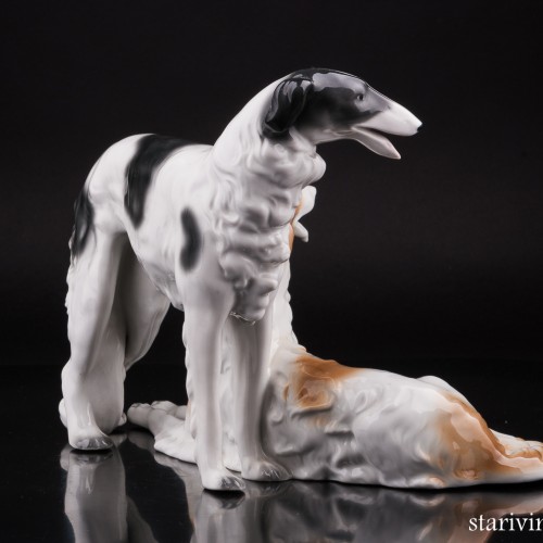 Две борзых, Unterweissbach, Германия, 1940-58 гг