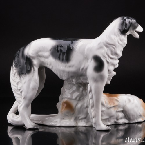 Две борзых, Unterweissbach, Германия, 1940-58 гг