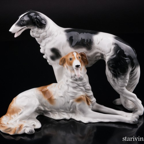 Две борзых, Unterweissbach, Германия, 1940-58 гг