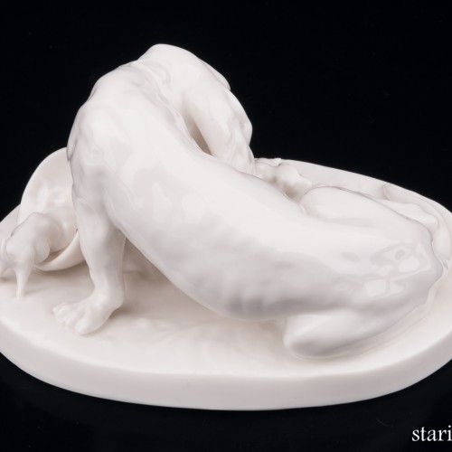 Такса со щенками, Nymphenburg, Германия, кон. 19 - нач. 20 вв