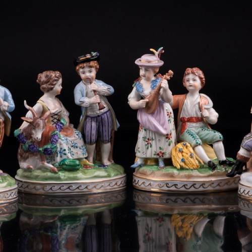 Времена года, 4 статуэтки, Carl Thieme, Германия, вт. пол. 20 в