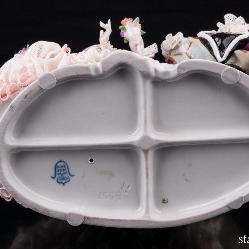 Галантная пара, кружевная, Unterweissbach, Германия, 1960 гг