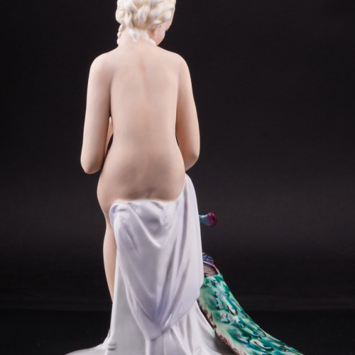 Обнаженная с павлином, Fasold & Stauch, Германия, пер. пол. 20 в