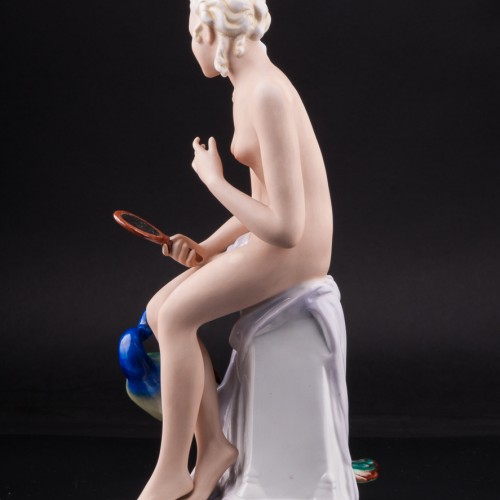 Обнаженная с павлином, Fasold & Stauch, Германия, пер. пол. 20 в