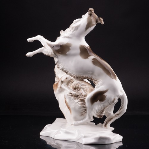 Играющие борзые, Hutschenreuther, Германия, 1925-39 гг