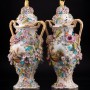Две вазы с цветочным орнаментом и крышками, Coalport, Великобритания, нач. 20 в