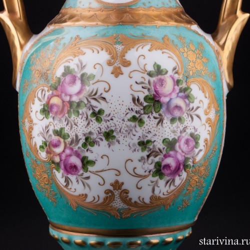 Высокая ваза с крышкой, Франция, пер. пол. 20 в