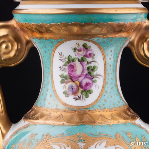 Высокая ваза с крышкой, Франция, пер. пол. 20 в