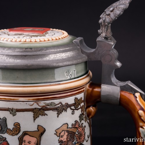 Пивная кружка, 1/2 л, Villeroy & Boch, Германия, 1896 г