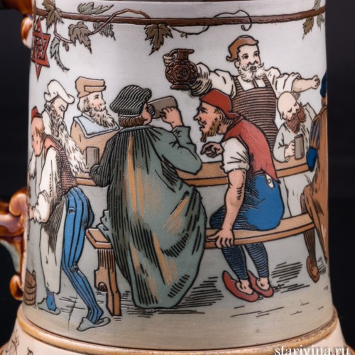 Пивная кружка, 1/2 л, Villeroy & Boch, Германия, 1896 г