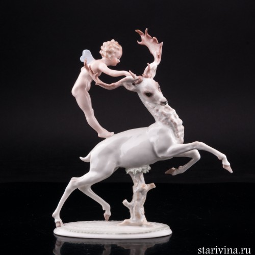 Фея на олене, Hutschenreuther, Германия, 1945-49 гг